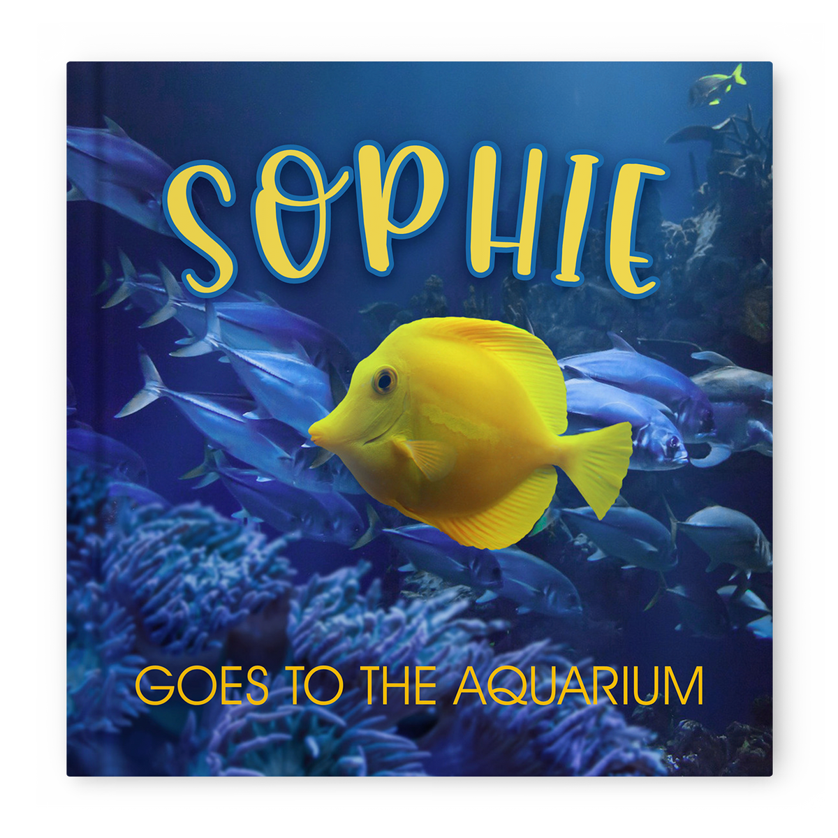 Personalized Aquarium hardcover book