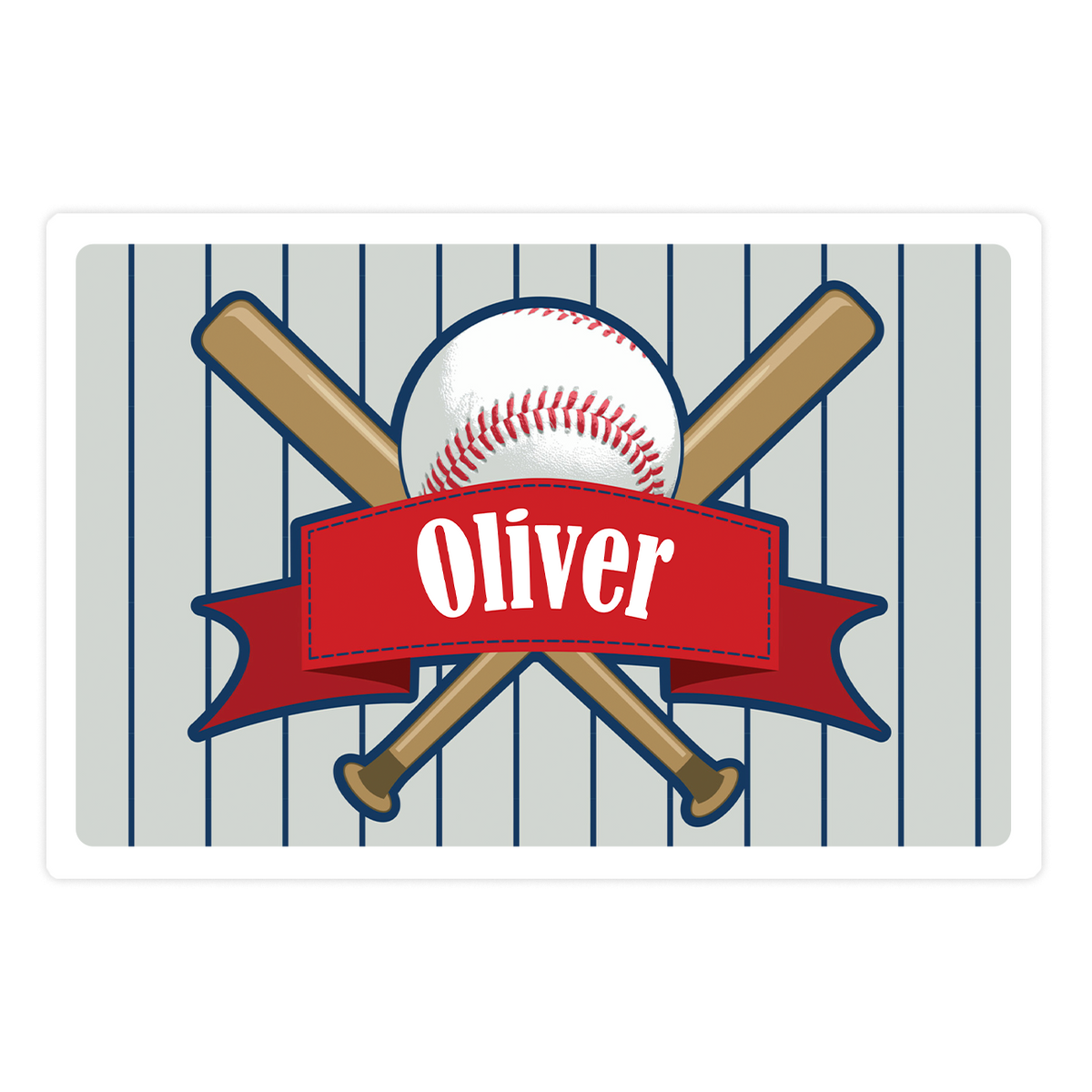 Personalized Baseball Placemat