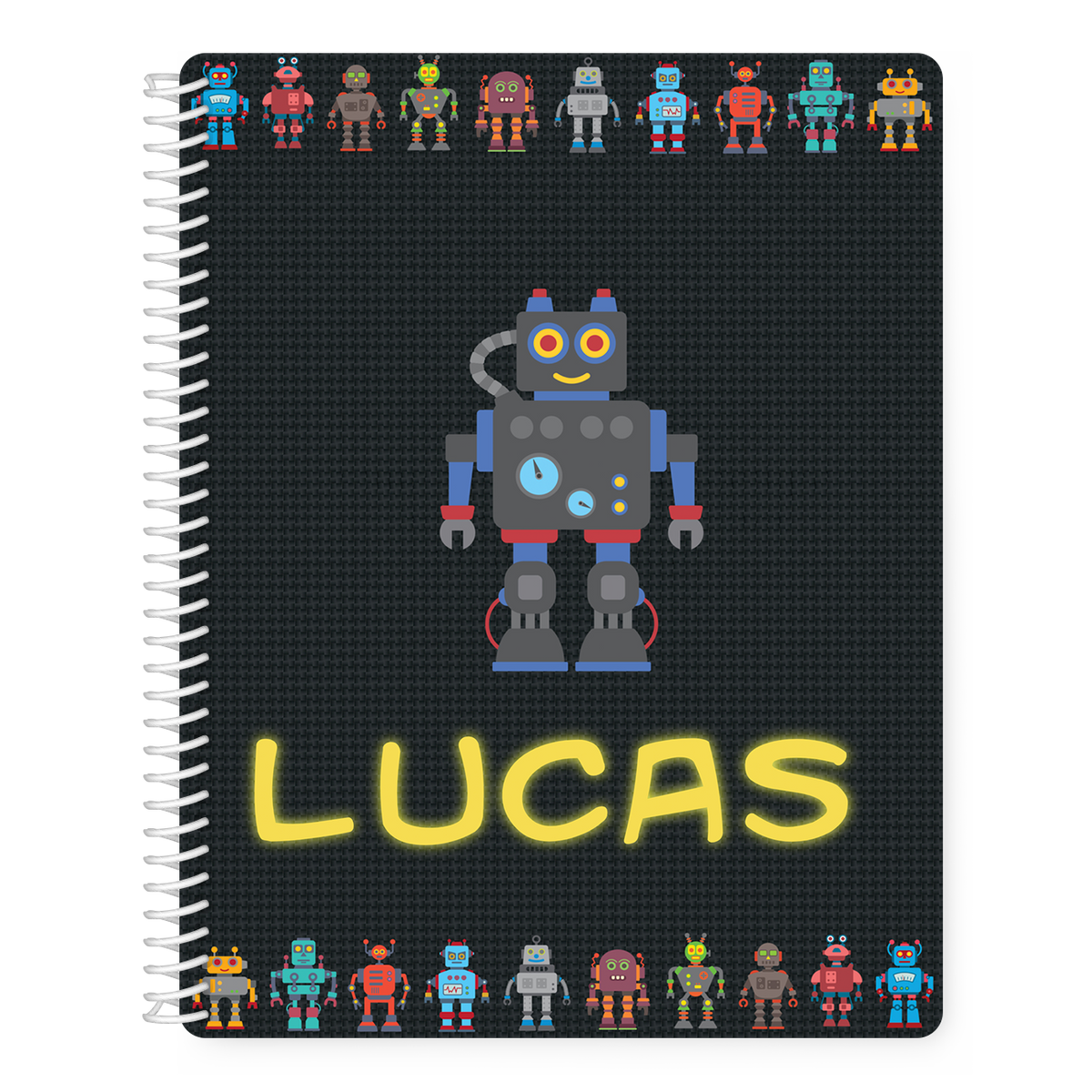 Personalized Robotz Sketchbook and Notebook