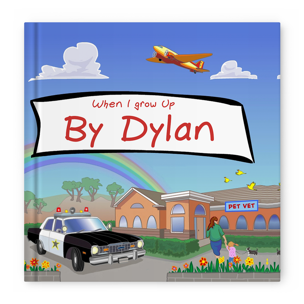 Personalized When I grow up hardcover book