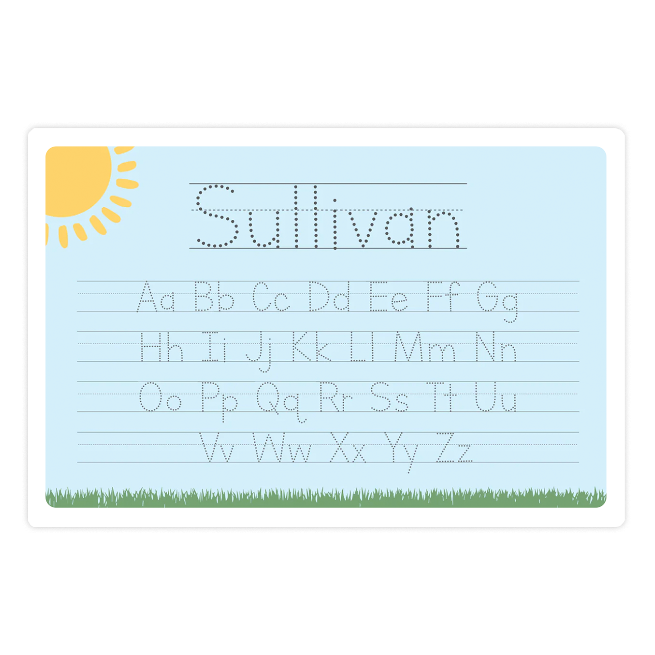 Personalized Alphabet Placemat