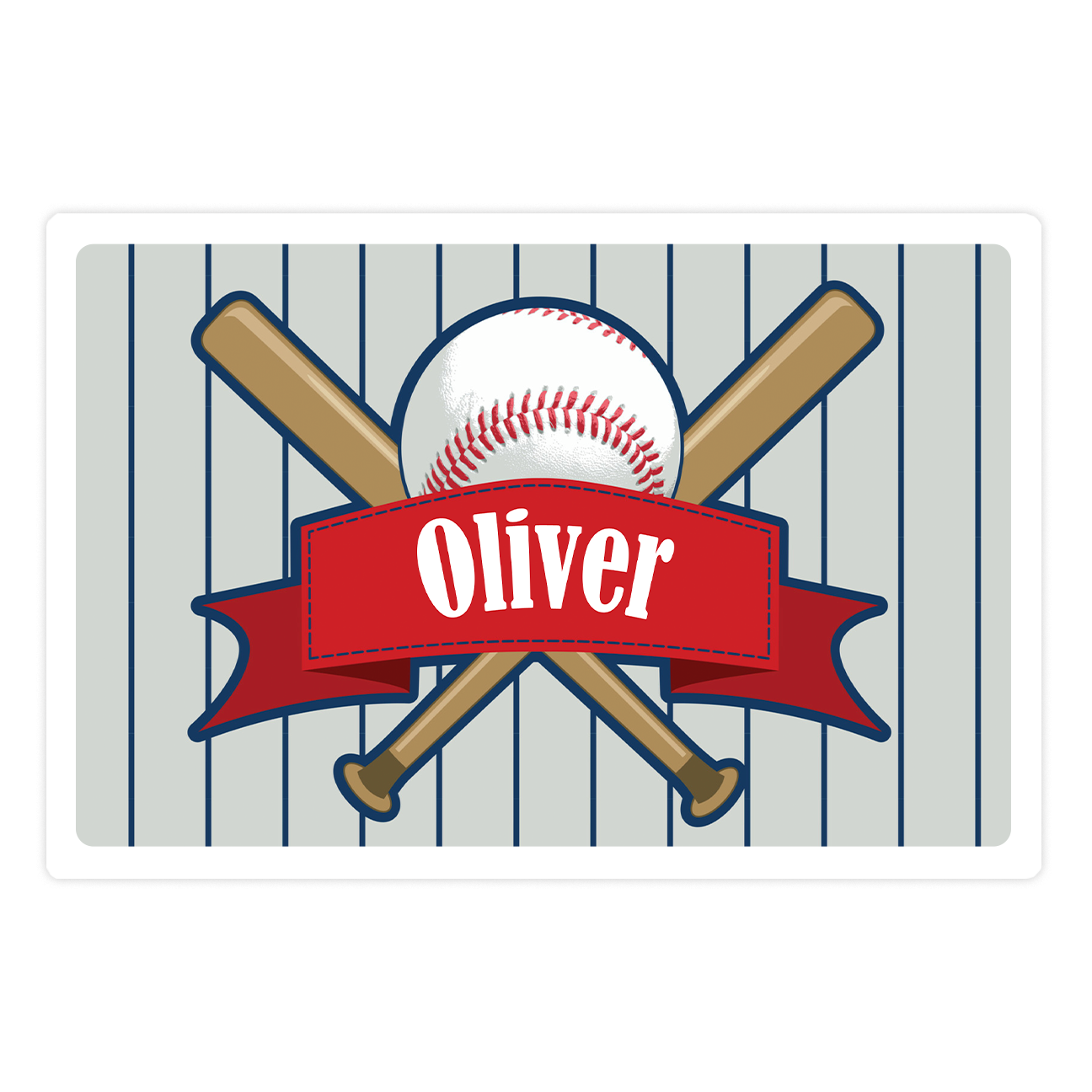 Personalized Baseball Placemat