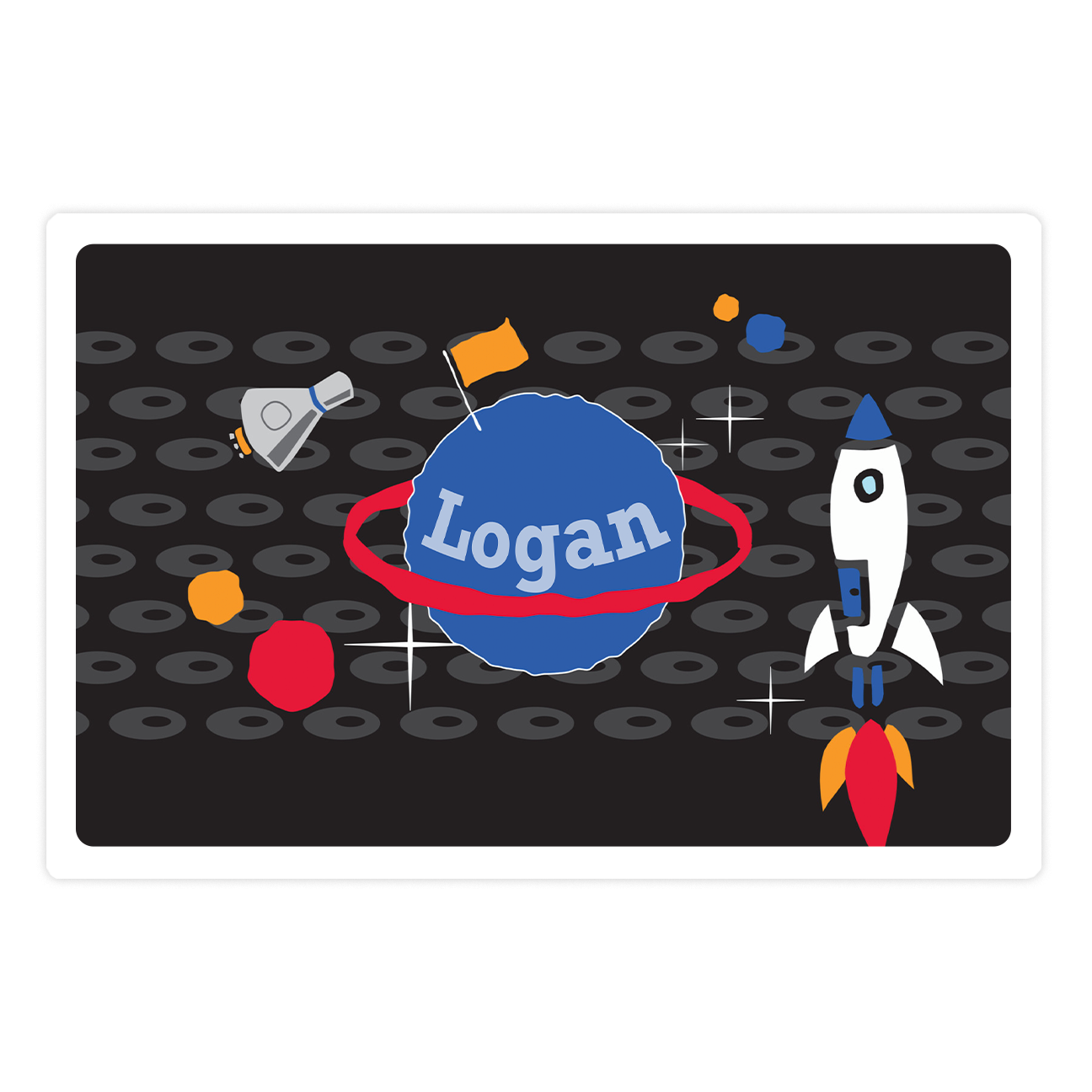 Personalized Blast Off Placemat