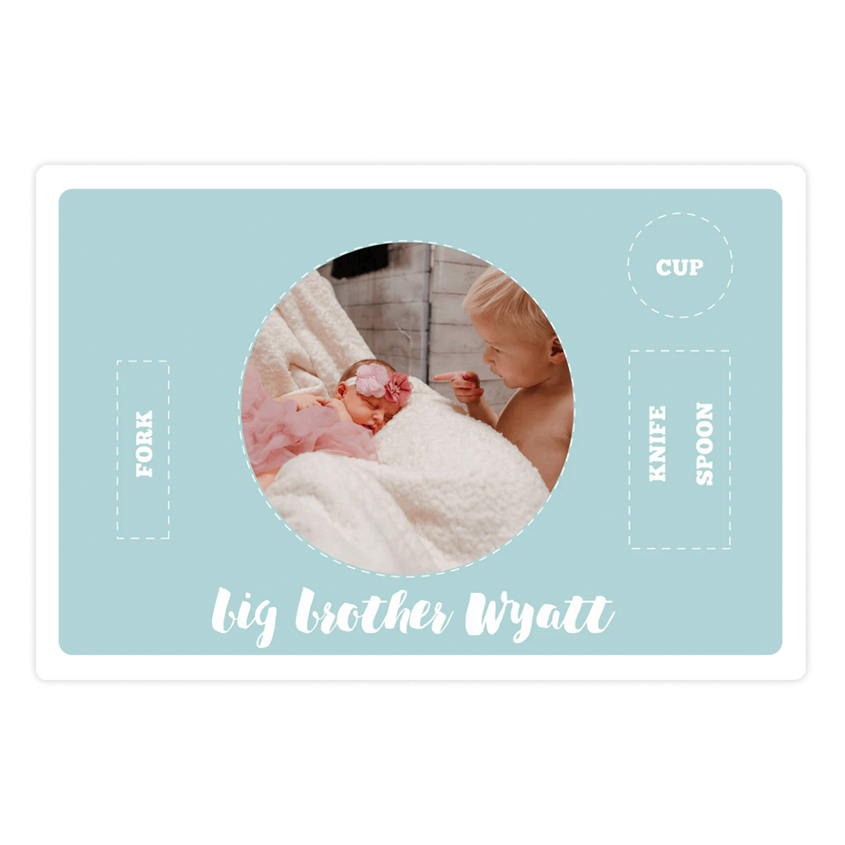 Personalized Circle Photo Placemat