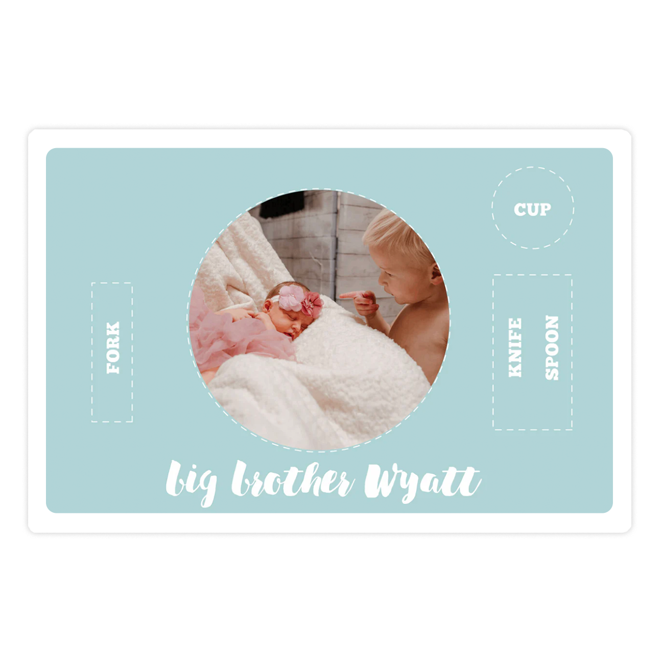 Personalized Circle Photo Placemat