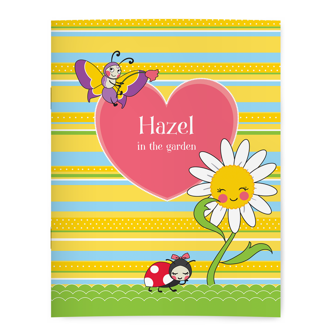 Personalized Garden Party coloring book