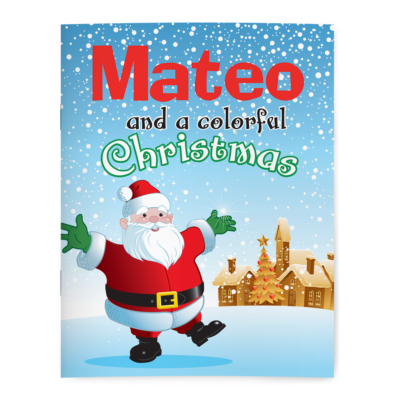 Personalized Christmas coloring book