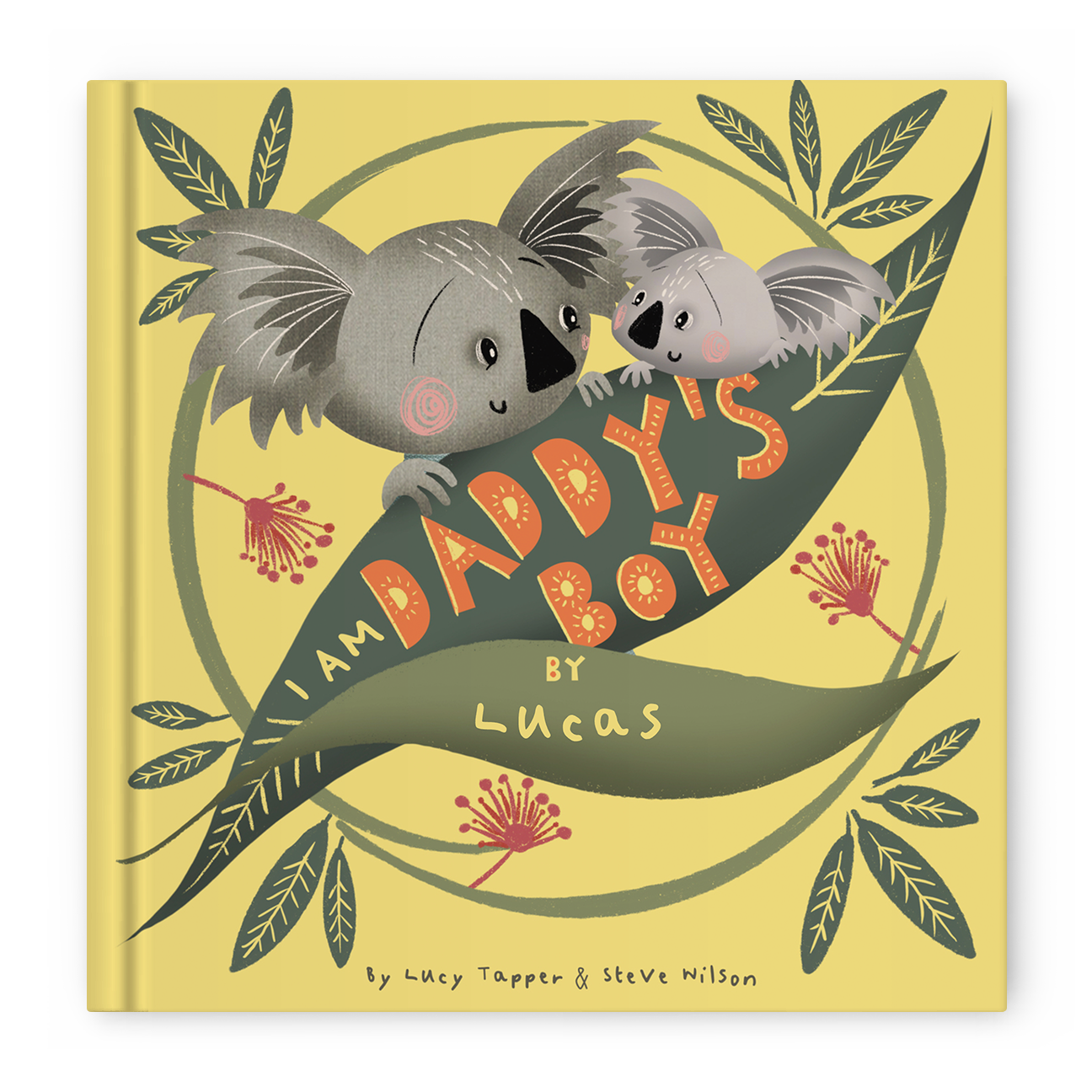 Personalized Daddy's Boy hard cover book