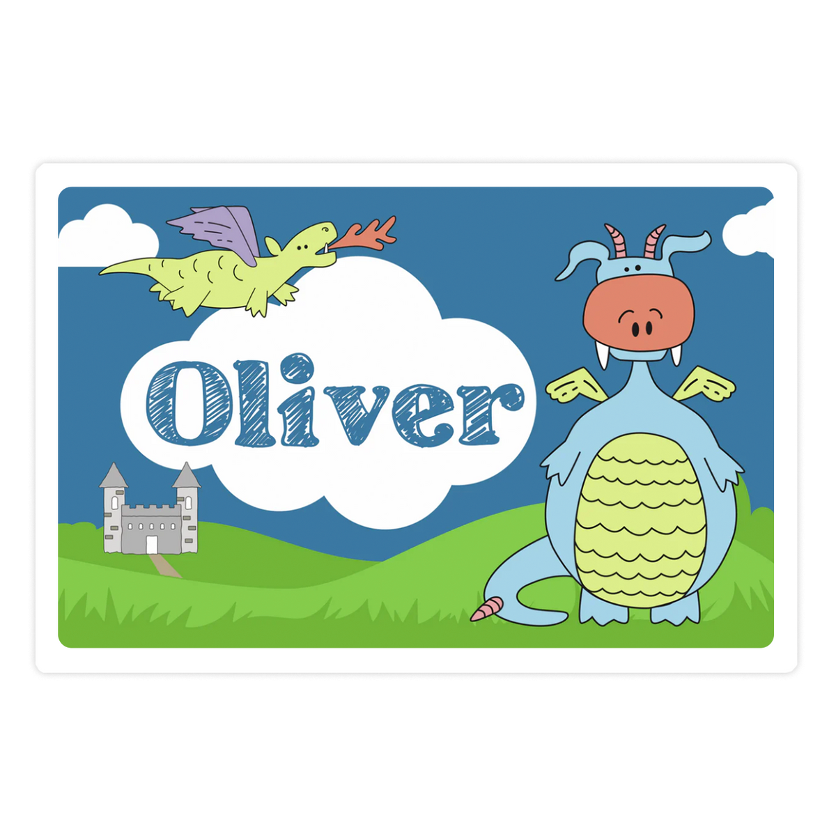 Personalized Dragons placemat