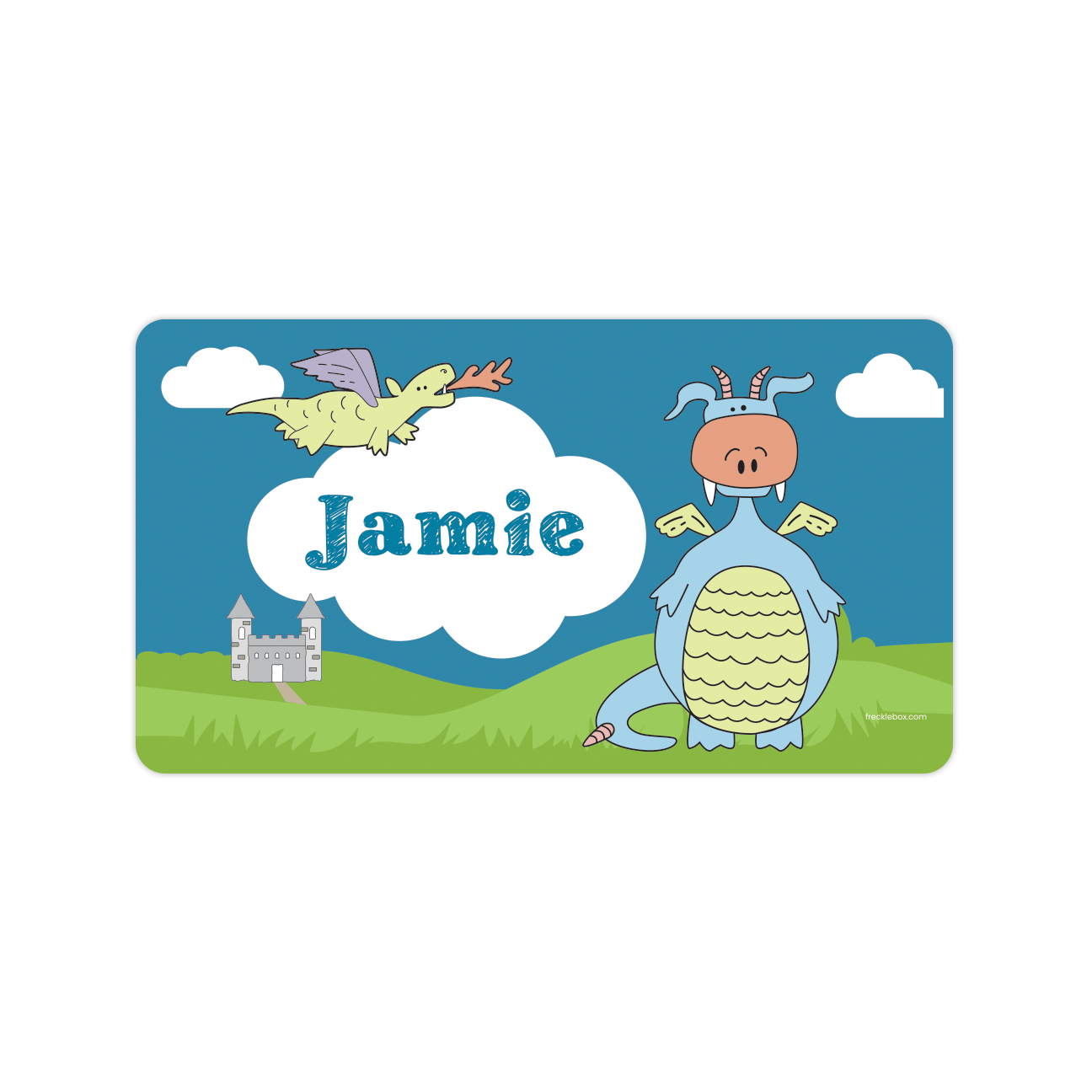 Personalized Dragons water resistant Label
