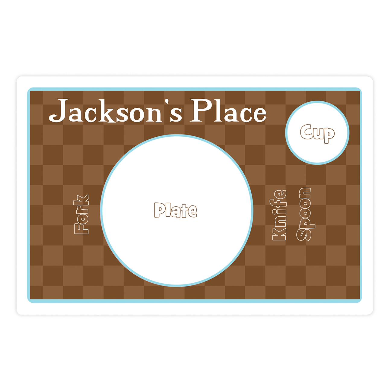 Personalized Gingham Placemat