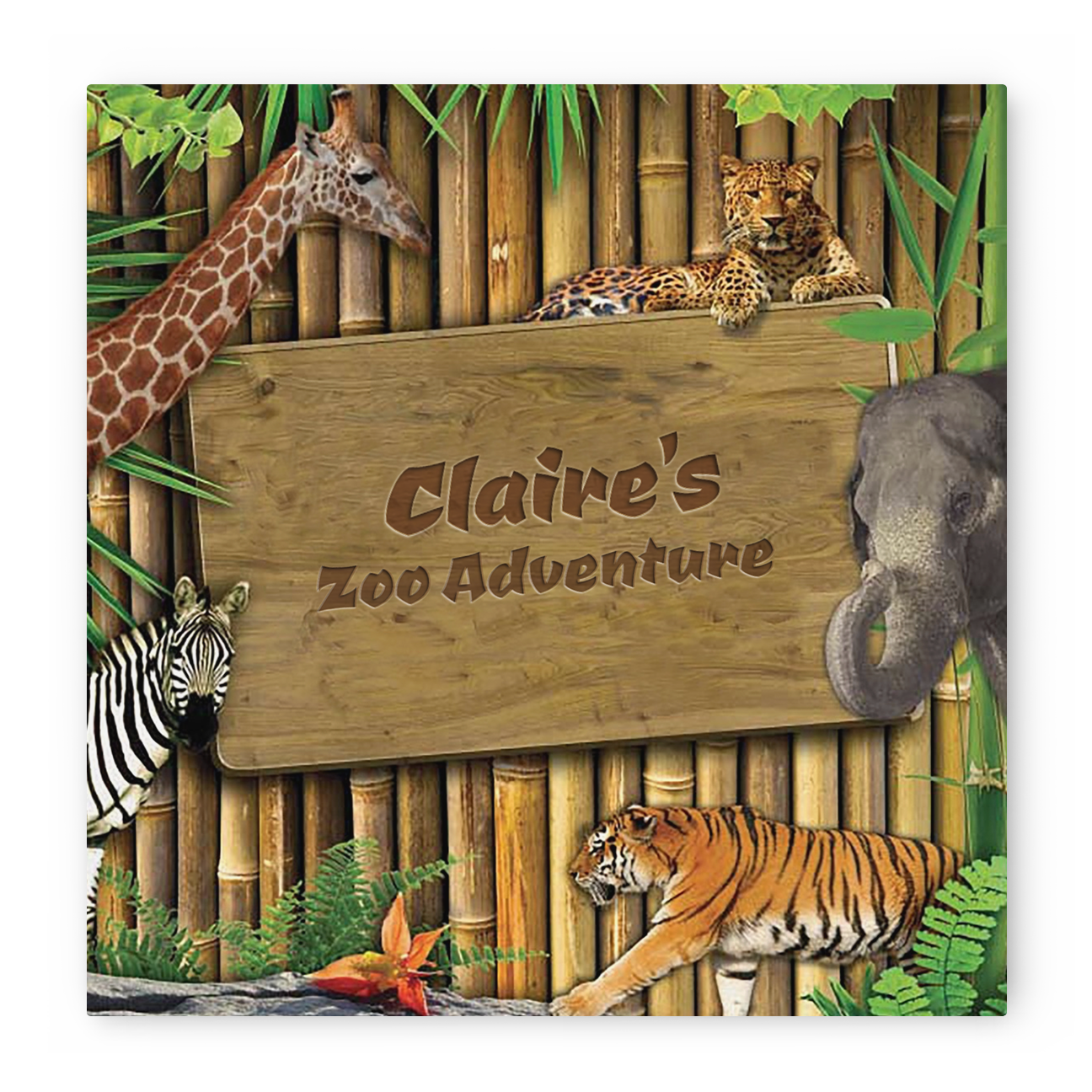 Personalized Goes To the Zoo softcover book