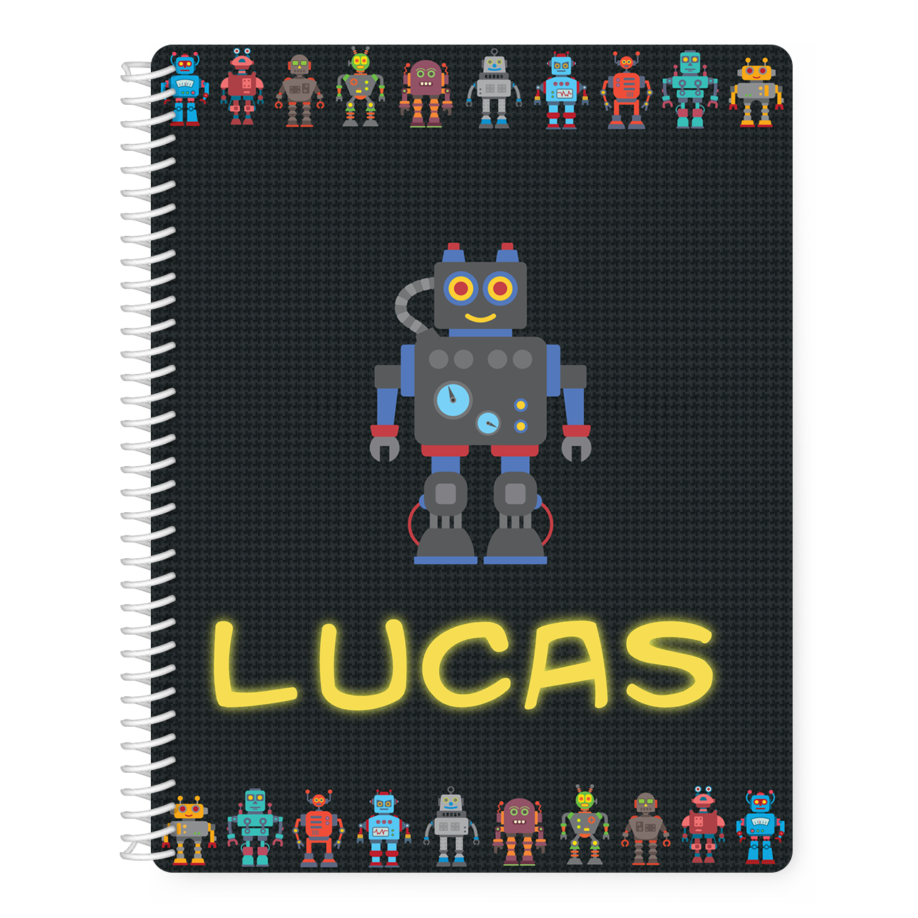 Personalized Robotz Sketchbook and Notebook