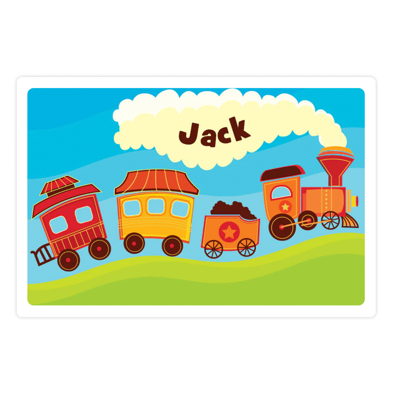 Personalized Starline Train placemat