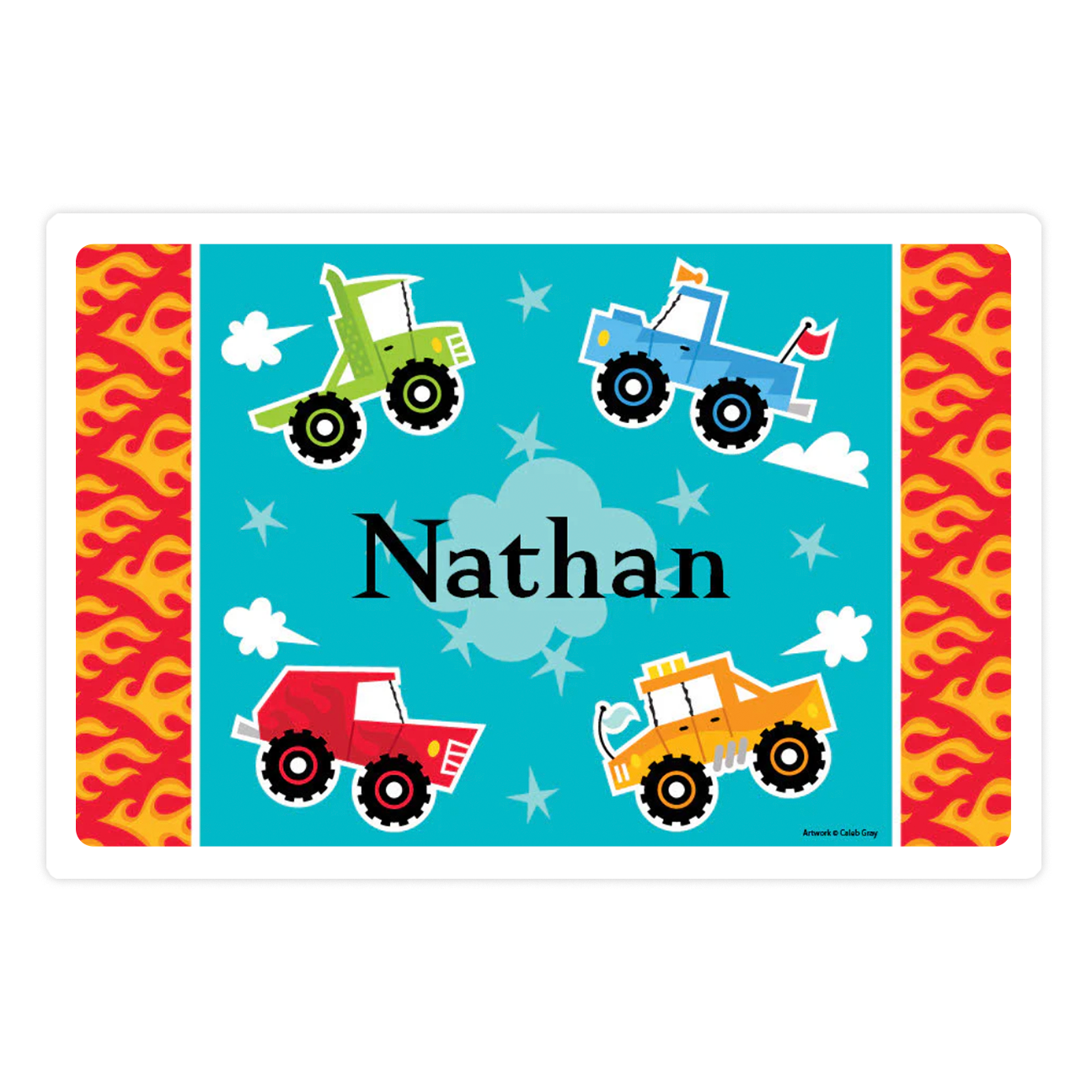 Personalized super speeday placemat