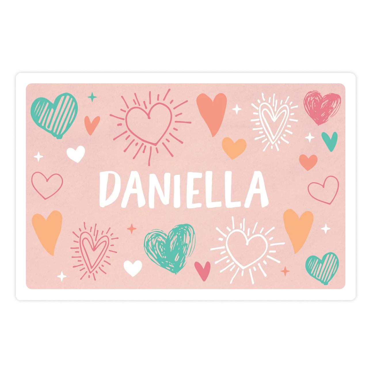 Personalized Valentines Placemat