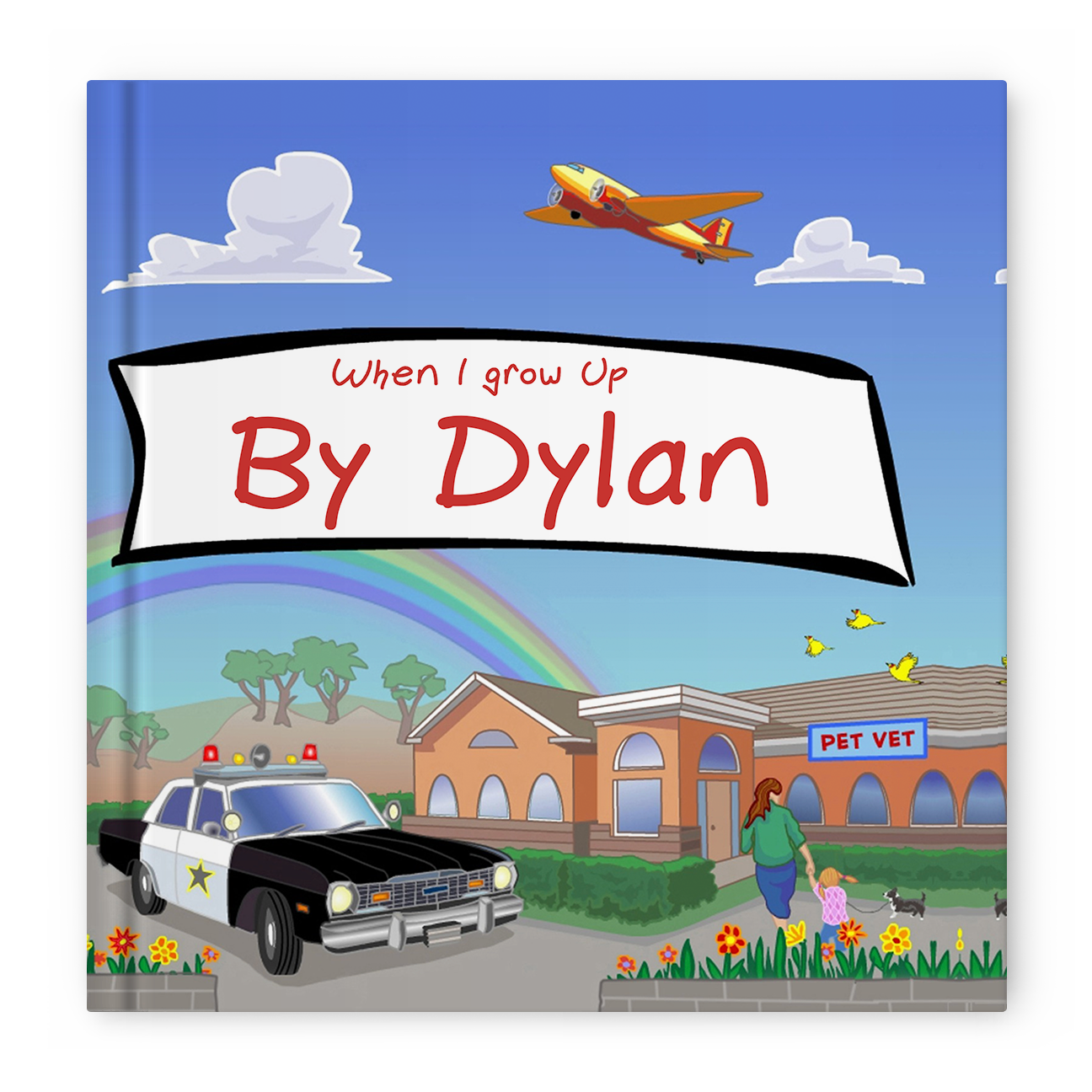 Personalized When I grow up hardcover book