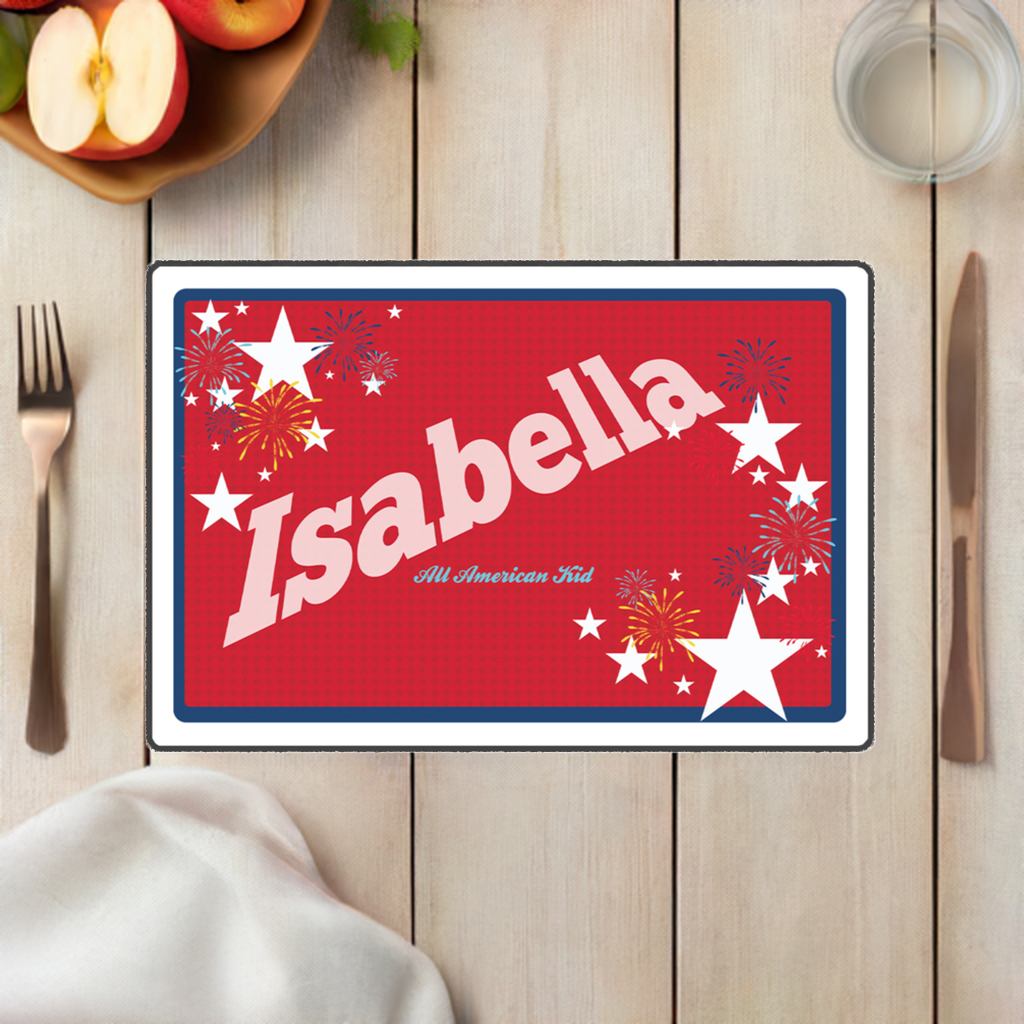 Personalized Airplane Placemat