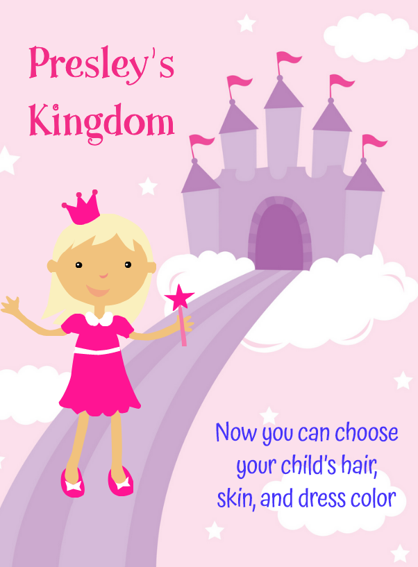 Personalized Princess Kingdom coloring book